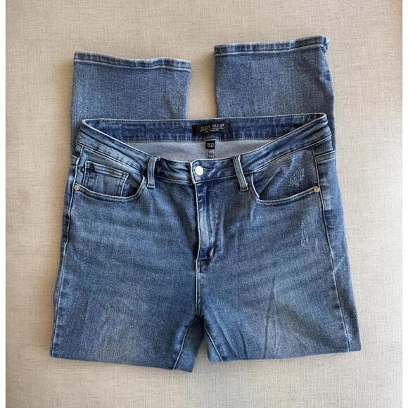 Judy Blue Mid Rise Demi Crop Bootcut Jeans Size 15 / 32 JB88249 MD - Picture 3 of 7